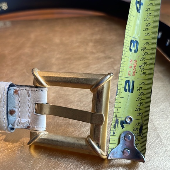 Escada Genuine Ostrich Leather Belt